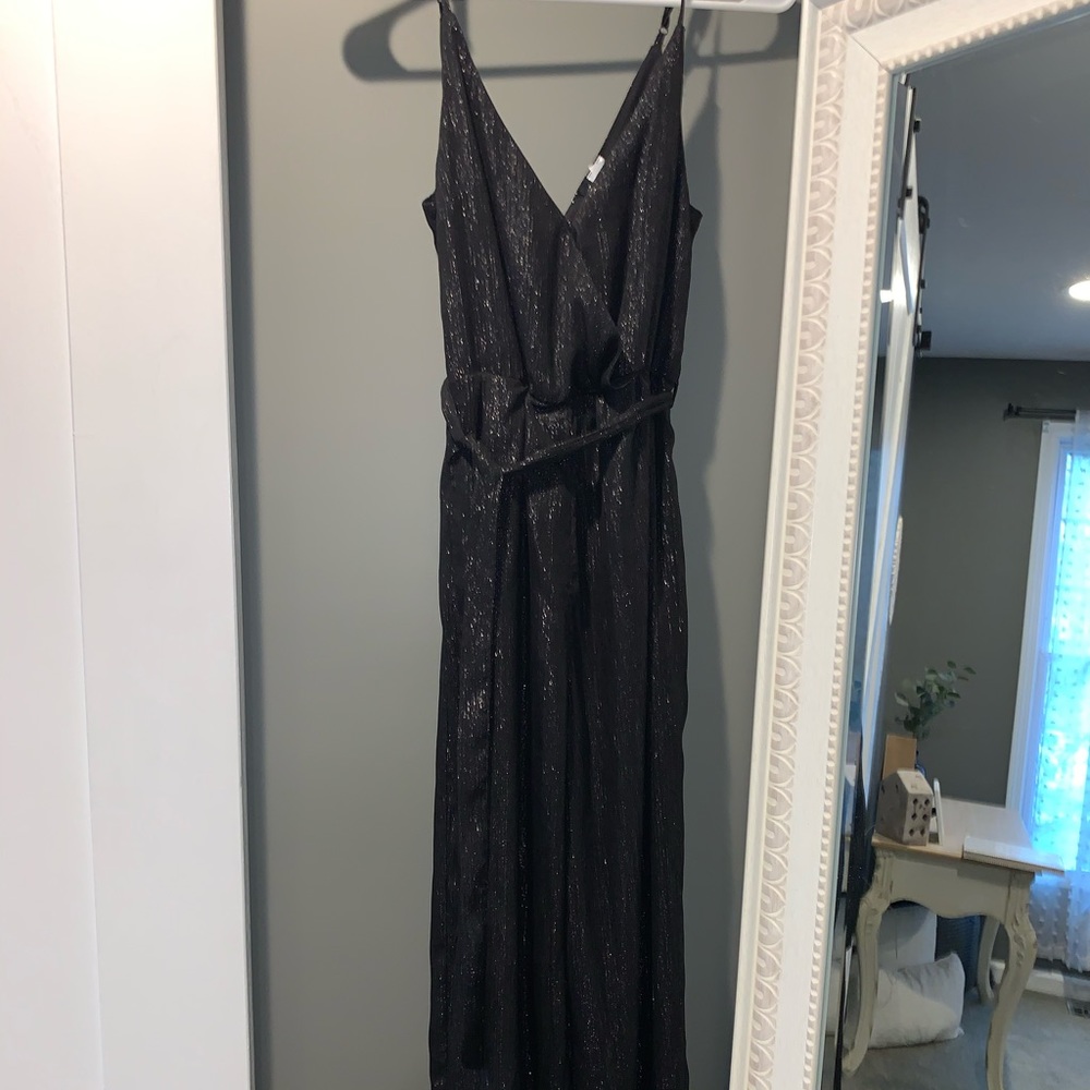 Black, Sparkle, Jumpsuit.